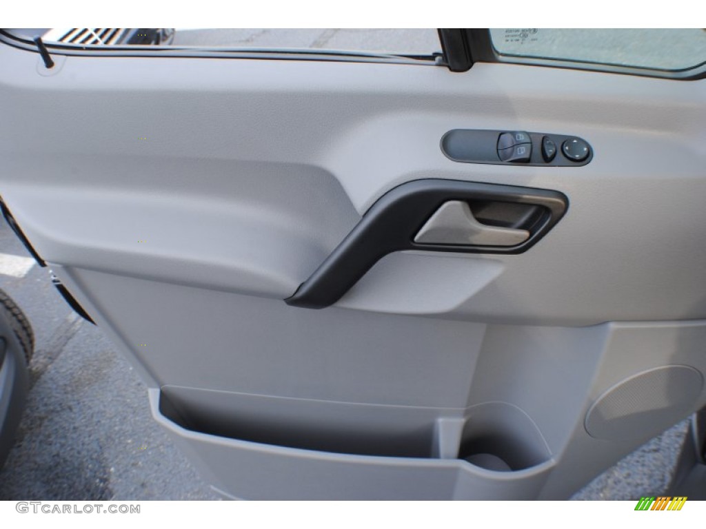 2013 Mercedes-Benz Sprinter 2500 High Roof Passenger Van Black Leatherette Door Panel Photo #75322050