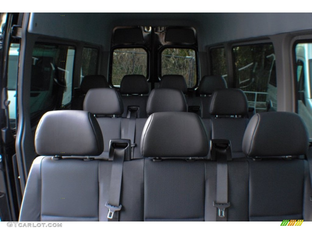 2013 Sprinter 2500 High Roof Passenger Van - Carbon Black Metallic / Black Leatherette photo #14
