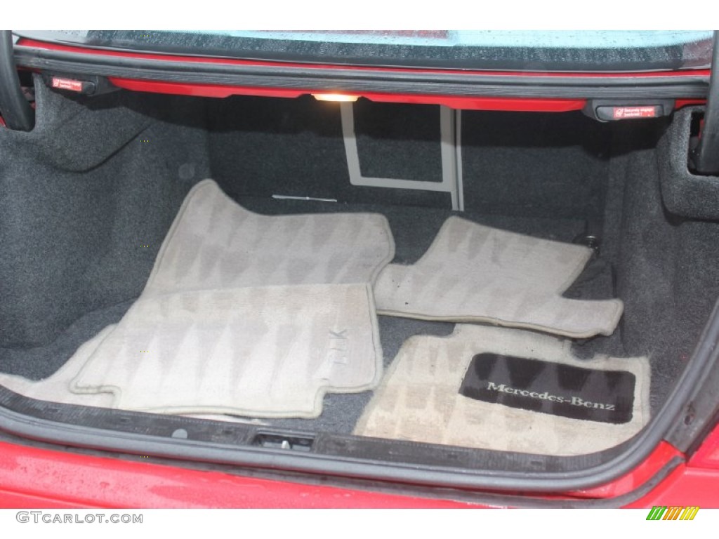 2002 CLK 430 Coupe - Magma Red / designo Light Brown photo #26