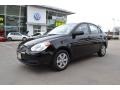 2009 Ebony Black Hyundai Accent GLS 4 Door  photo #1