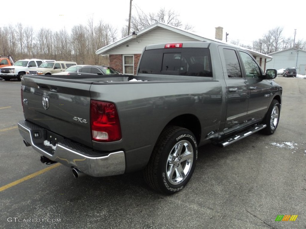 2010 Ram 1500 Big Horn Quad Cab 4x4 - Mineral Gray Metallic / Dark Slate/Medium Graystone photo #3