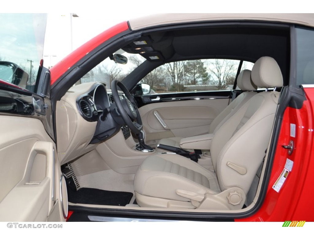 Beige Interior 2013 Volkswagen Beetle Turbo Convertible Photo #75325026