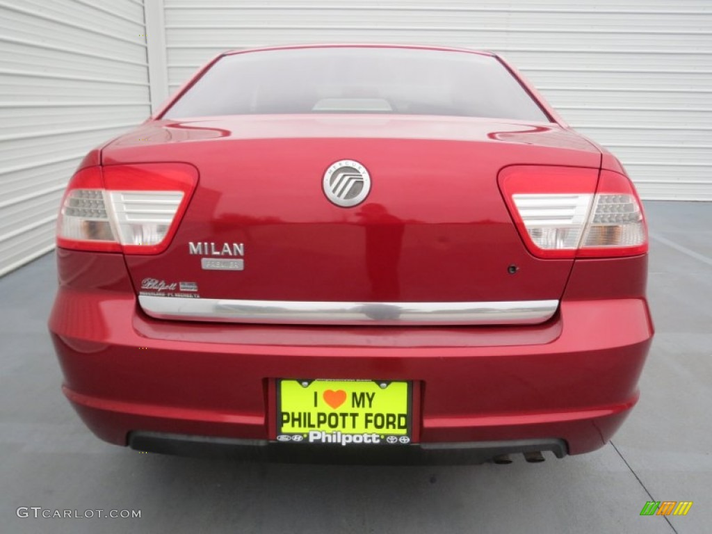 2006 Milan I4 Premier - Vivid Red Metallic / Dark Charcoal/Medium Light Stone photo #4