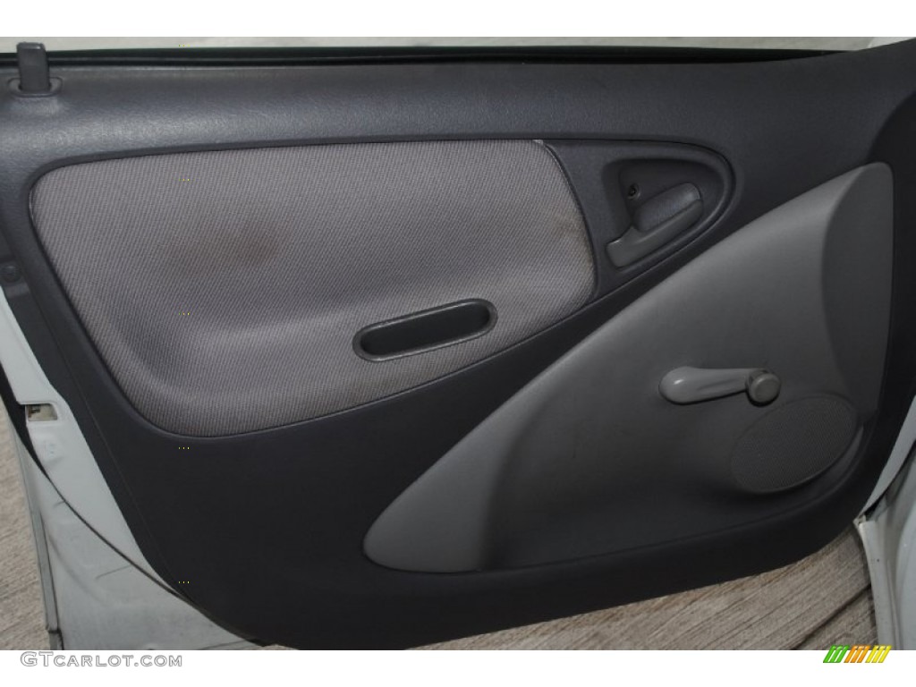 2001 ECHO Sedan - Super White / Shadow Gray photo #9