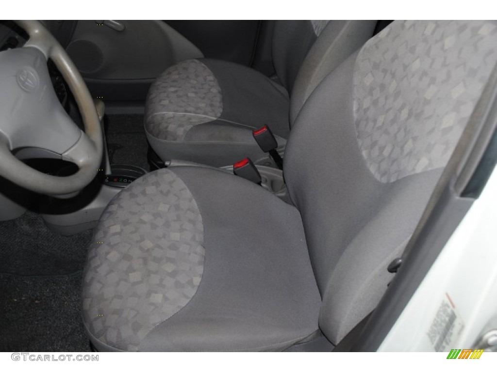 2001 ECHO Sedan - Super White / Shadow Gray photo #11