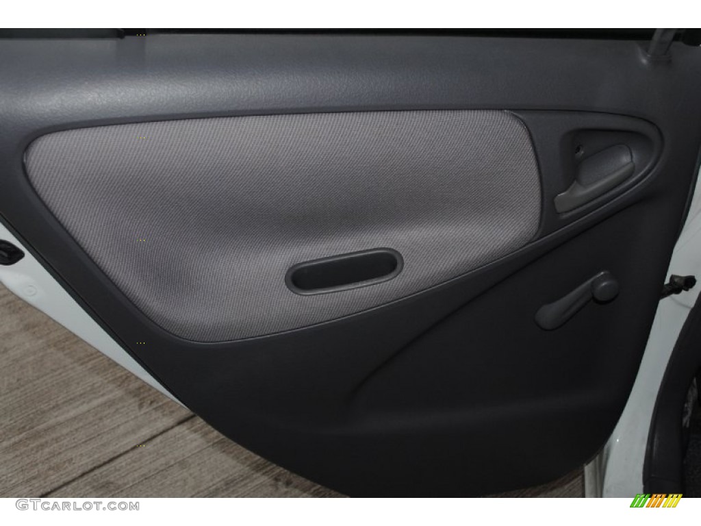 2001 ECHO Sedan - Super White / Shadow Gray photo #14