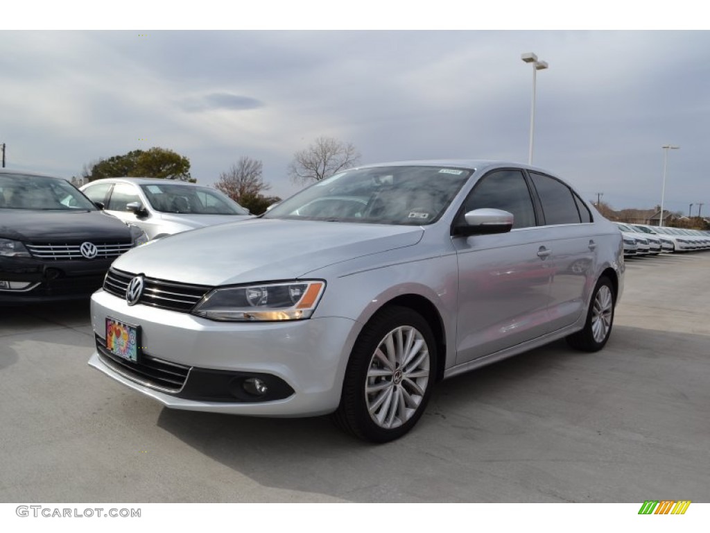 2013 Jetta SEL Sedan - Reflex Silver Metallic / Titan Black photo #1