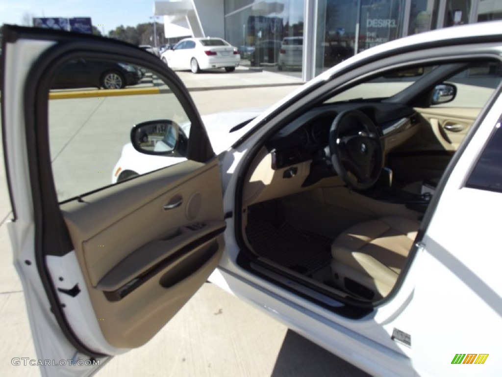 2010 3 Series 328i Sedan - Alpine White / Beige photo #12