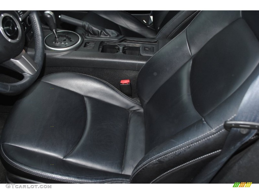Black Interior 2009 Mazda MX-5 Miata Grand Touring Roadster Photo #75327924