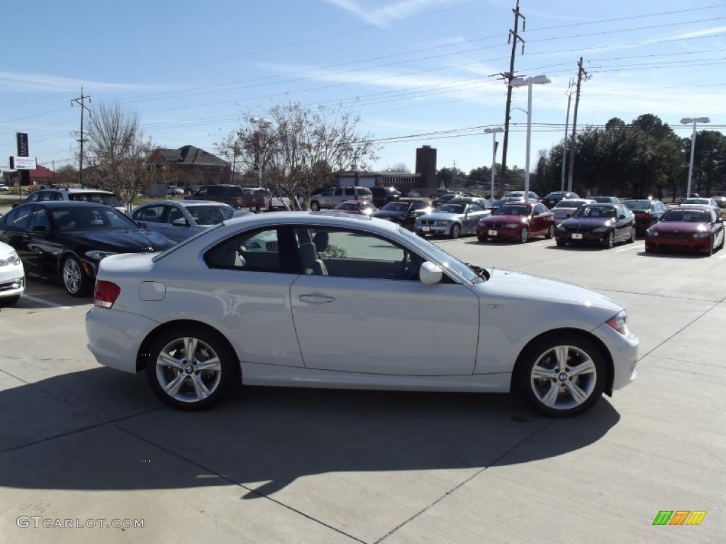 2013 1 Series 128i Coupe - Alpine White / Taupe photo #6