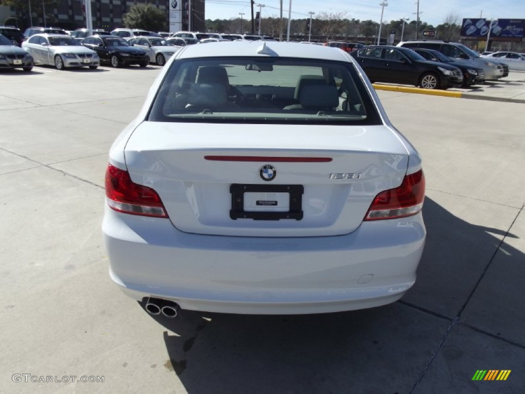 2013 1 Series 128i Coupe - Alpine White / Taupe photo #8