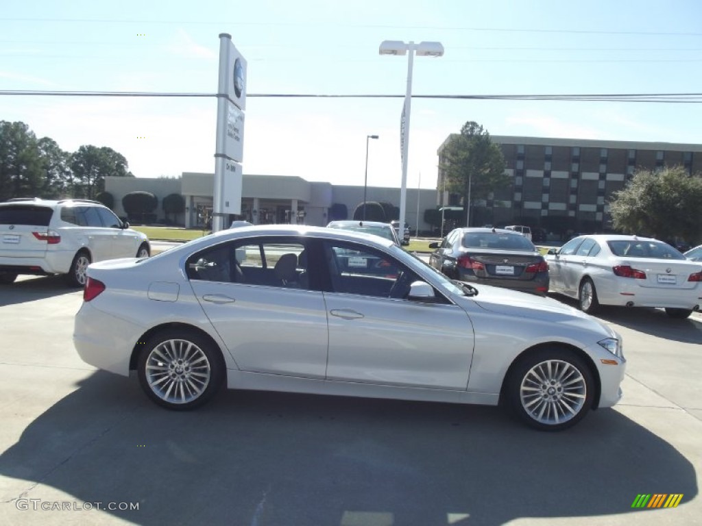 2013 3 Series 328i Sedan - Mineral White Metallic / Saddle Brown photo #6