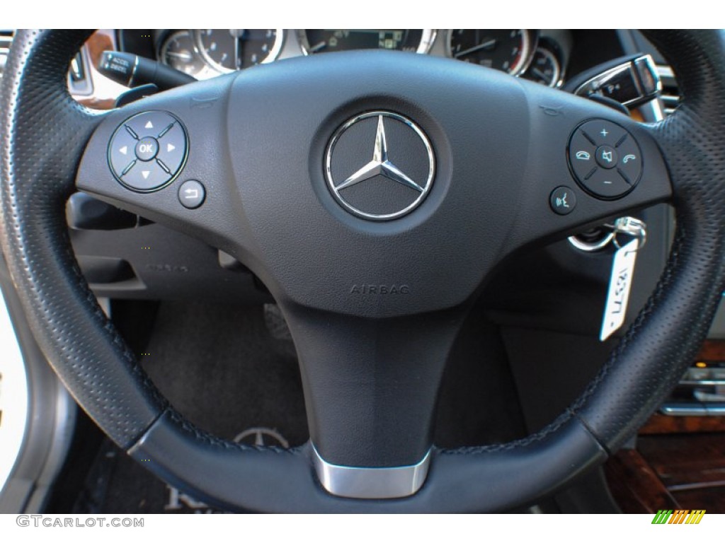 2011 Mercedes-Benz E 350 4Matic Sedan Chestnut Brown Steering Wheel Photo #75329359