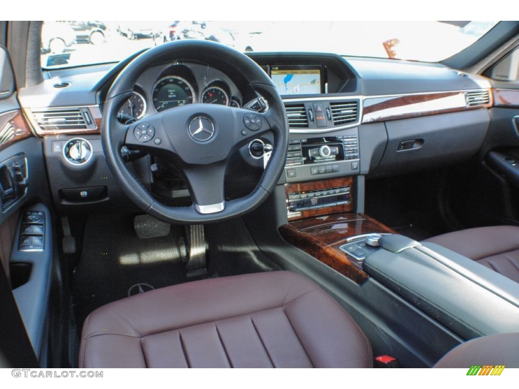 Chestnut Brown Interior 2011 Mercedes-Benz E 350 4Matic Sedan Photo #75329376