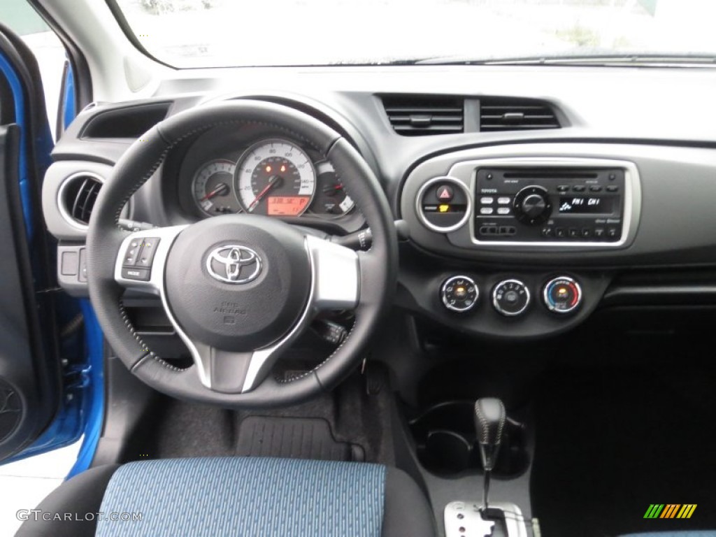 2013 Toyota Yaris SE 5 Door Dark Gray Dashboard Photo #75329870