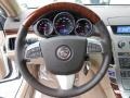 Cashmere/Cocoa 2013 Cadillac CTS 4 3.0 AWD Sport Wagon Steering Wheel