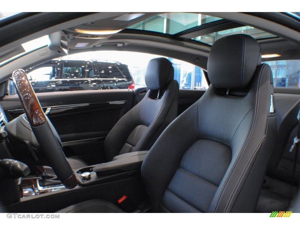 Black Interior 2013 Mercedes-Benz E 350 4Matic Coupe Photo #75331144
