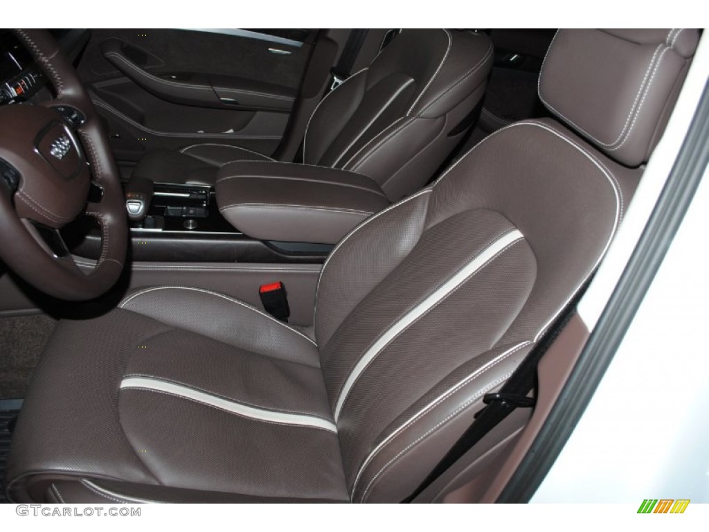 2012 Audi A8 L 4.2 quattro Front Seat Photo #75332820