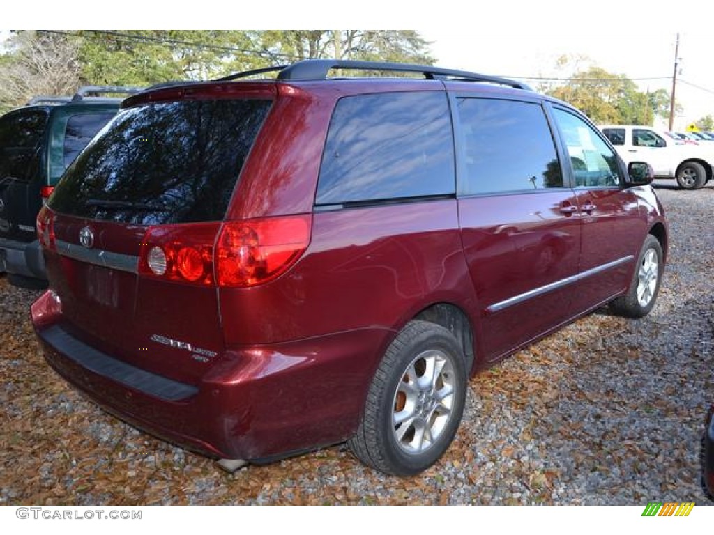 2006 Sienna Limited AWD - Salsa Red Pearl / Taupe photo #3