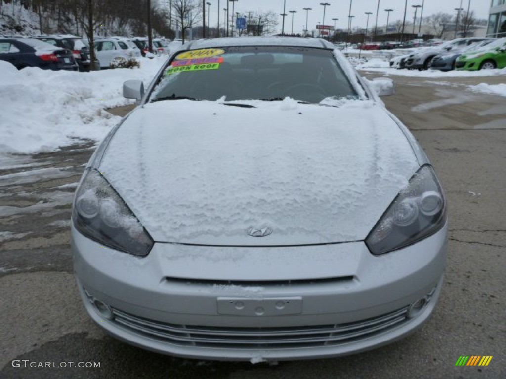 2008 Tiburon GT - Quicksilver / GT Black Leather/Black Sport Grip photo #8