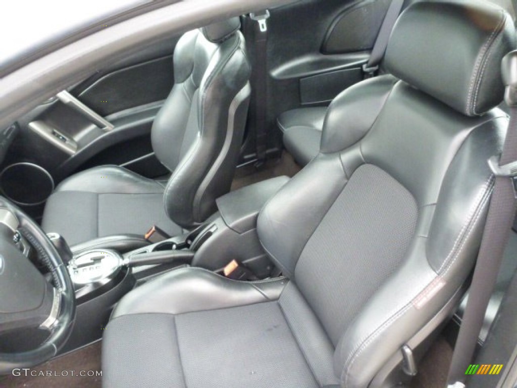 2008 Tiburon GT - Quicksilver / GT Black Leather/Black Sport Grip photo #16