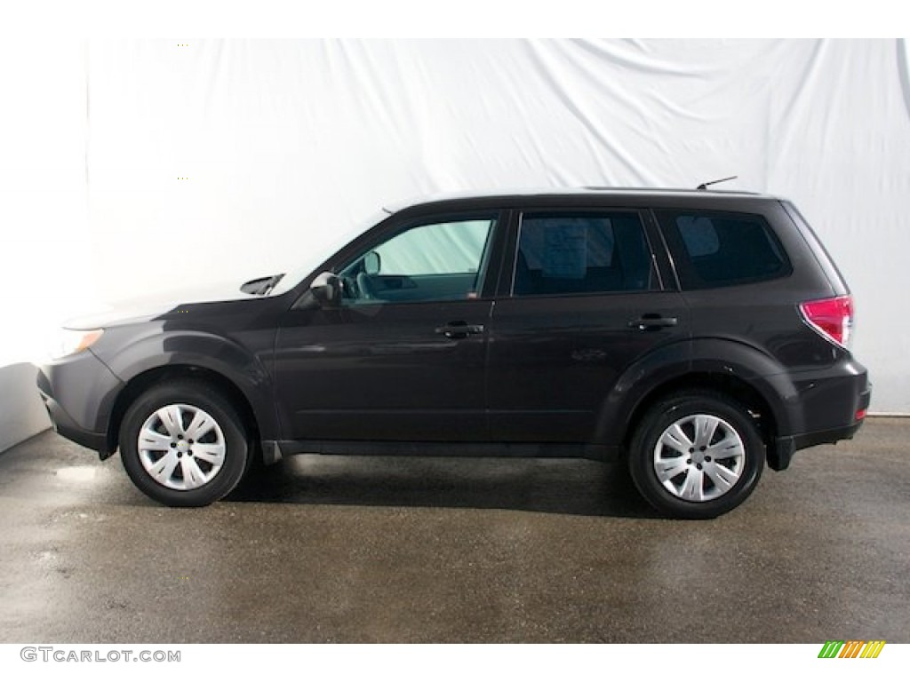 2009 Forester 2.5 X - Obsidian Black Pearl / Platinum photo #8
