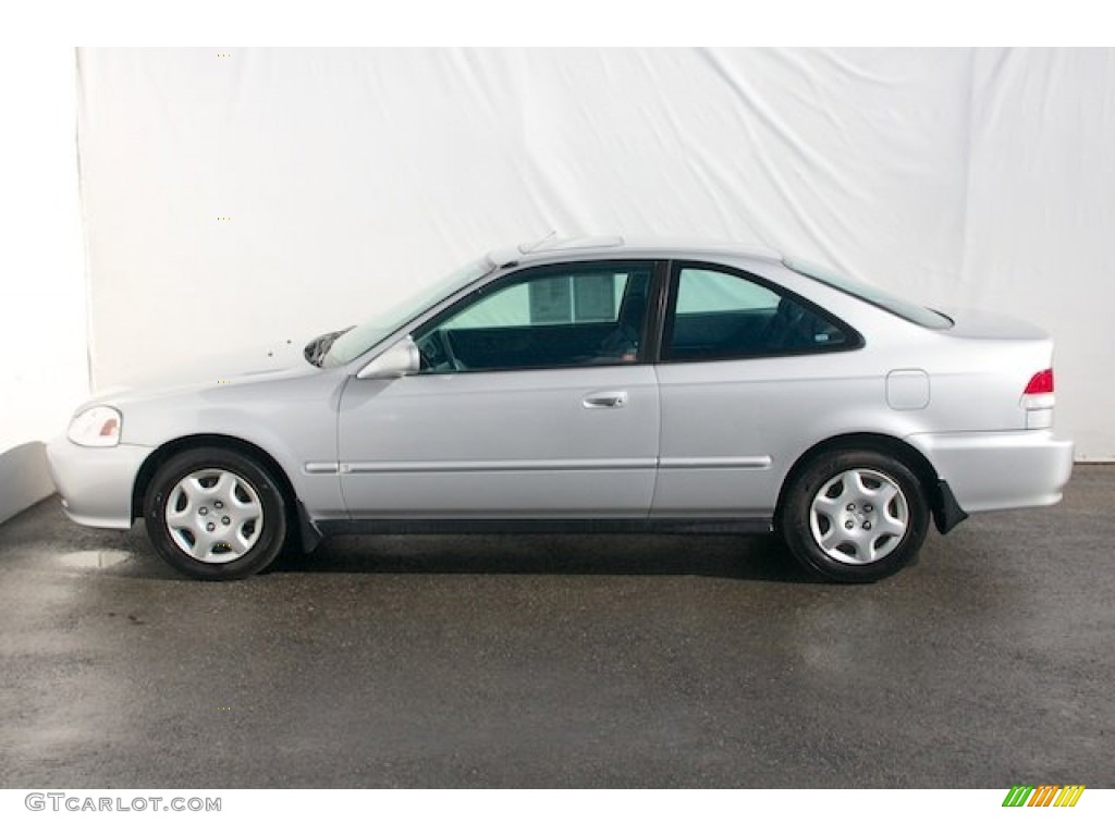 2000 Civic EX Coupe - Vogue Silver Metallic / Gray photo #8