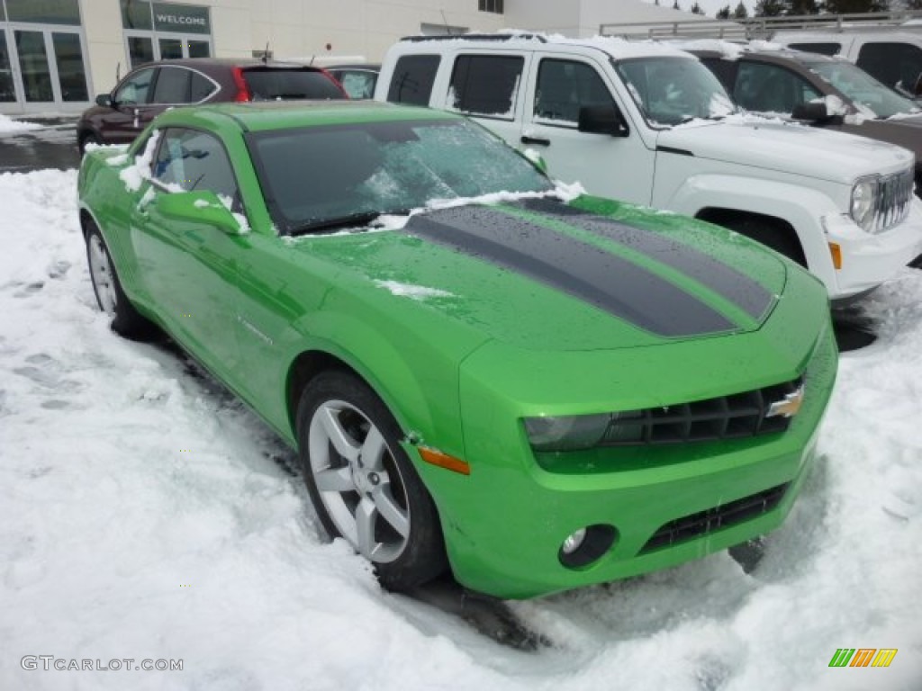 2010 Camaro LT Coupe Synergy Special Edition - Synergy Green Metallic / Black/Green photo #1