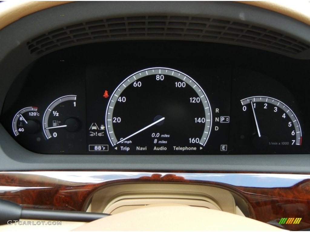 2013 Mercedes-Benz S 550 Sedan Gauges Photo #75337377