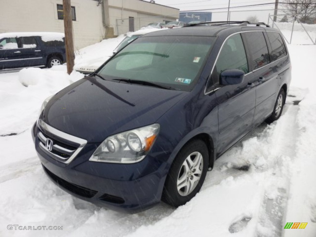 2005 Odyssey EX-L - Midnight Blue Pearl / Gray photo #3