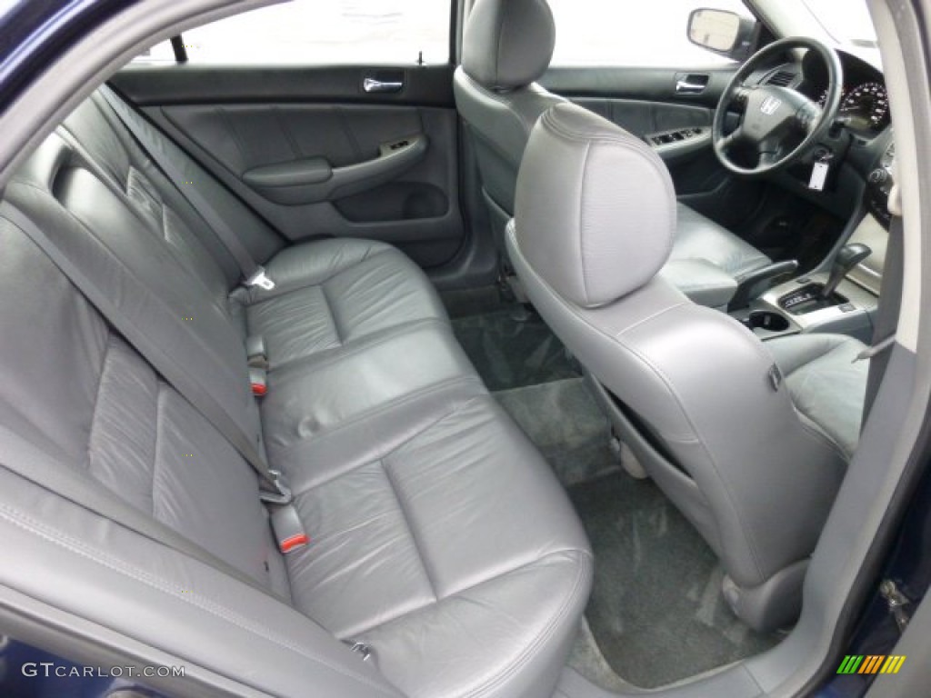 2007 Accord EX-L V6 Sedan - Royal Blue Pearl / Gray photo #13