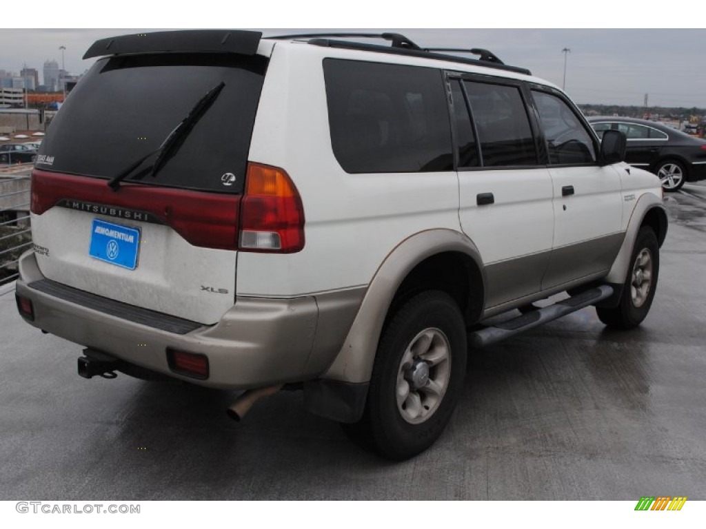 1999 Montero Sport XLS - Alpine White / Tan photo #10