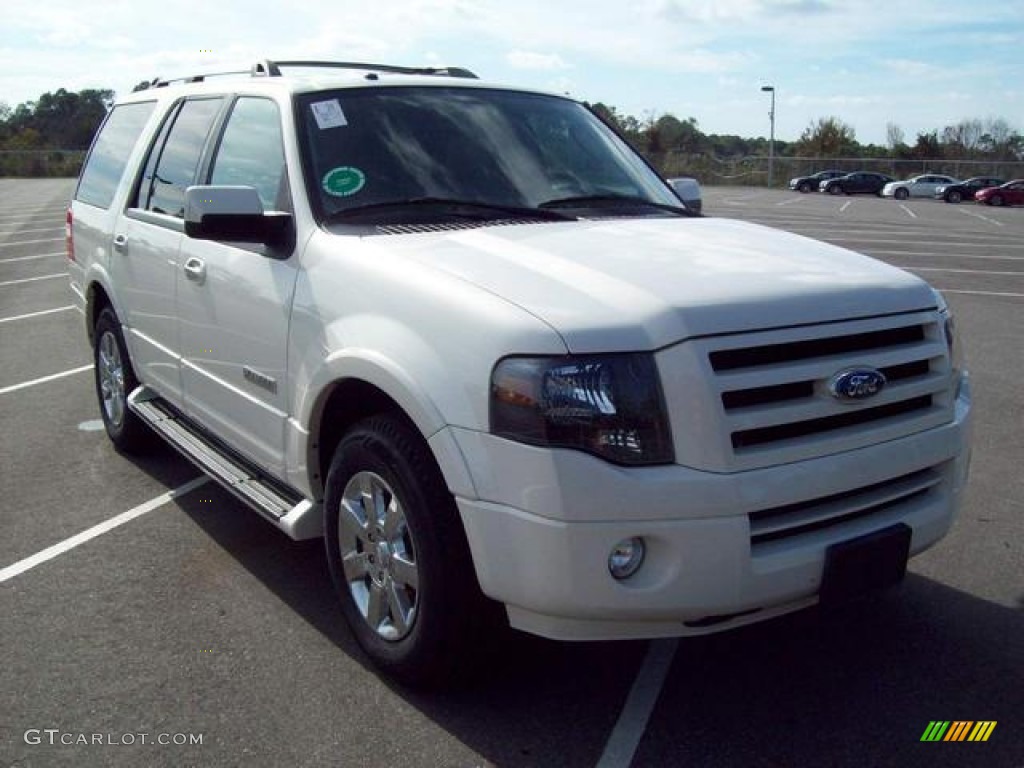 2008 Expedition Limited - White Sand Tri Coat / Camel photo #1