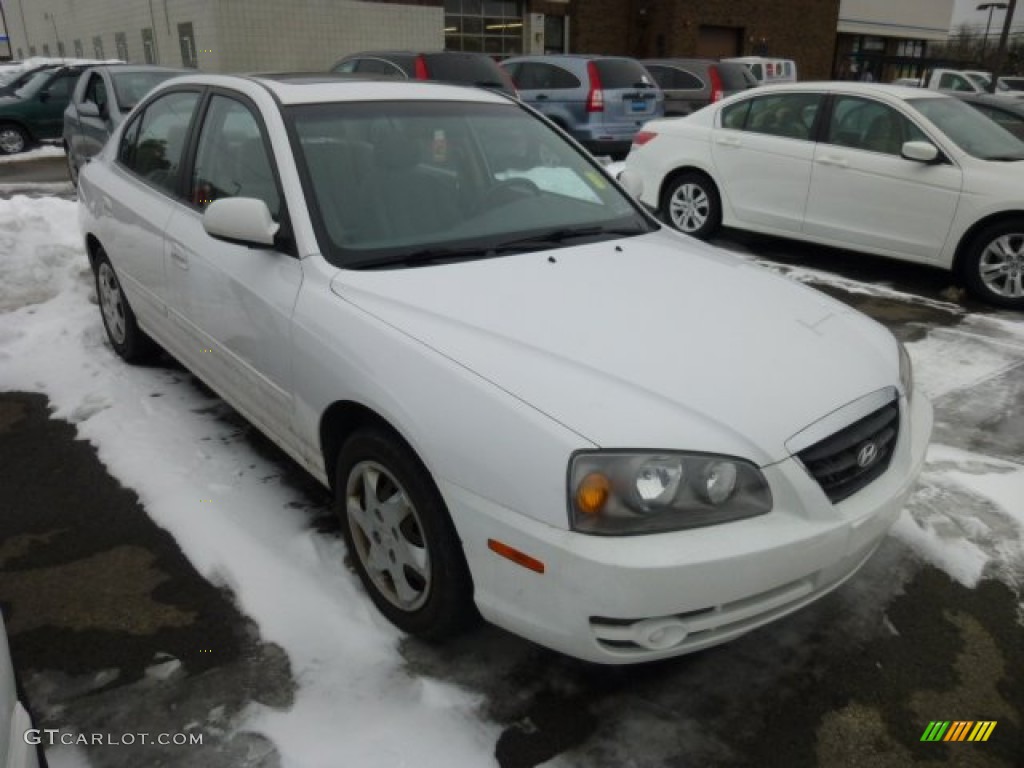 2006 Elantra GLS Sedan - Nordic White / Gray photo #1