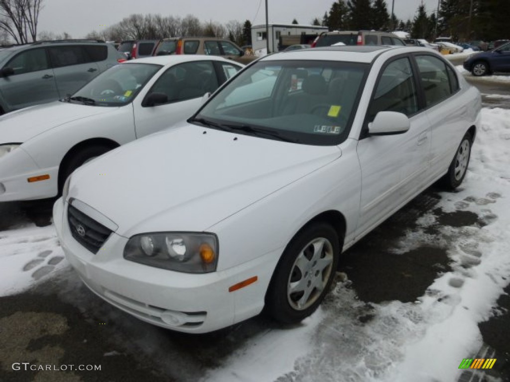2006 Elantra GLS Sedan - Nordic White / Gray photo #3