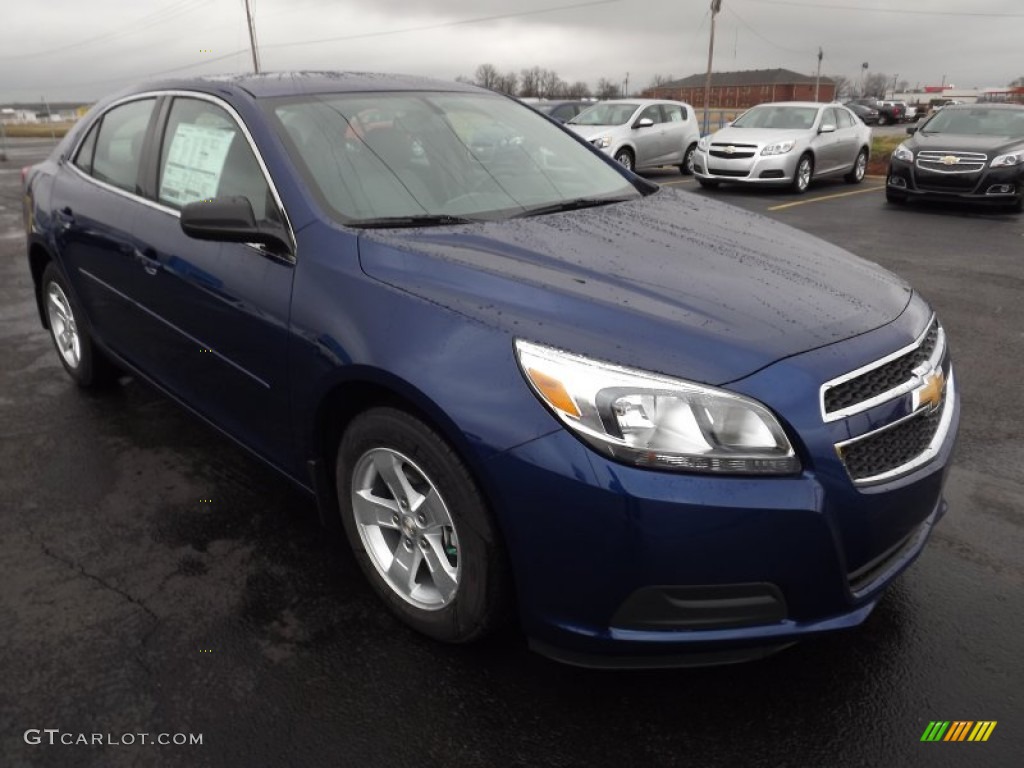 2013 Malibu LS - Blue Topaz Metallic / Jet Black/Titanium photo #3