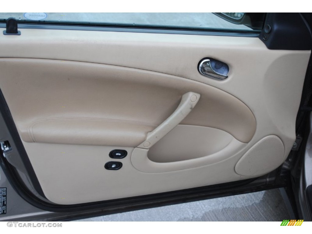 2003 Saab 9-5 Linear Sport Wagon Sand Beige Door Panel Photo #75339617