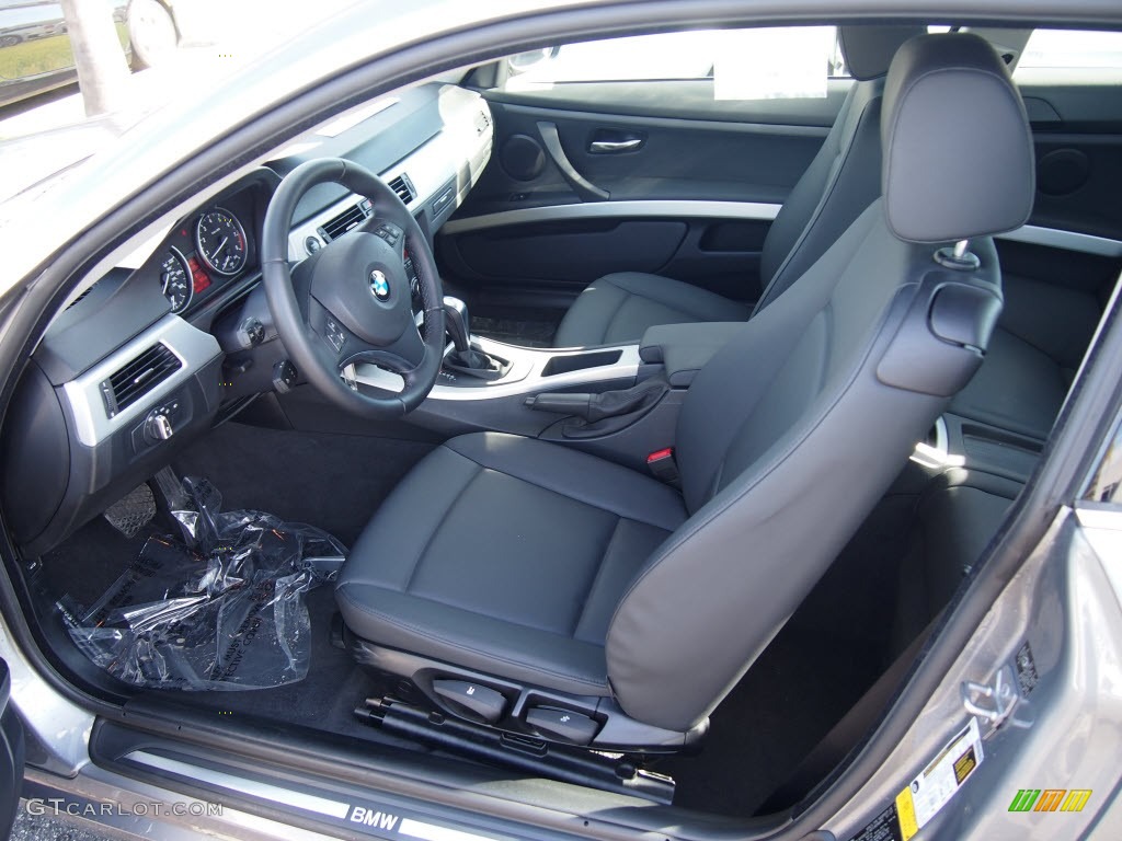 2010 3 Series 328i Coupe - Space Gray Metallic / Black photo #13