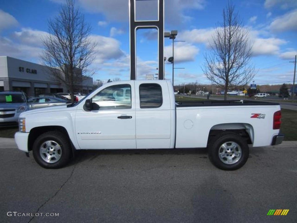 2008 Silverado 1500 LT Extended Cab 4x4 - Summit White / Ebony photo #1