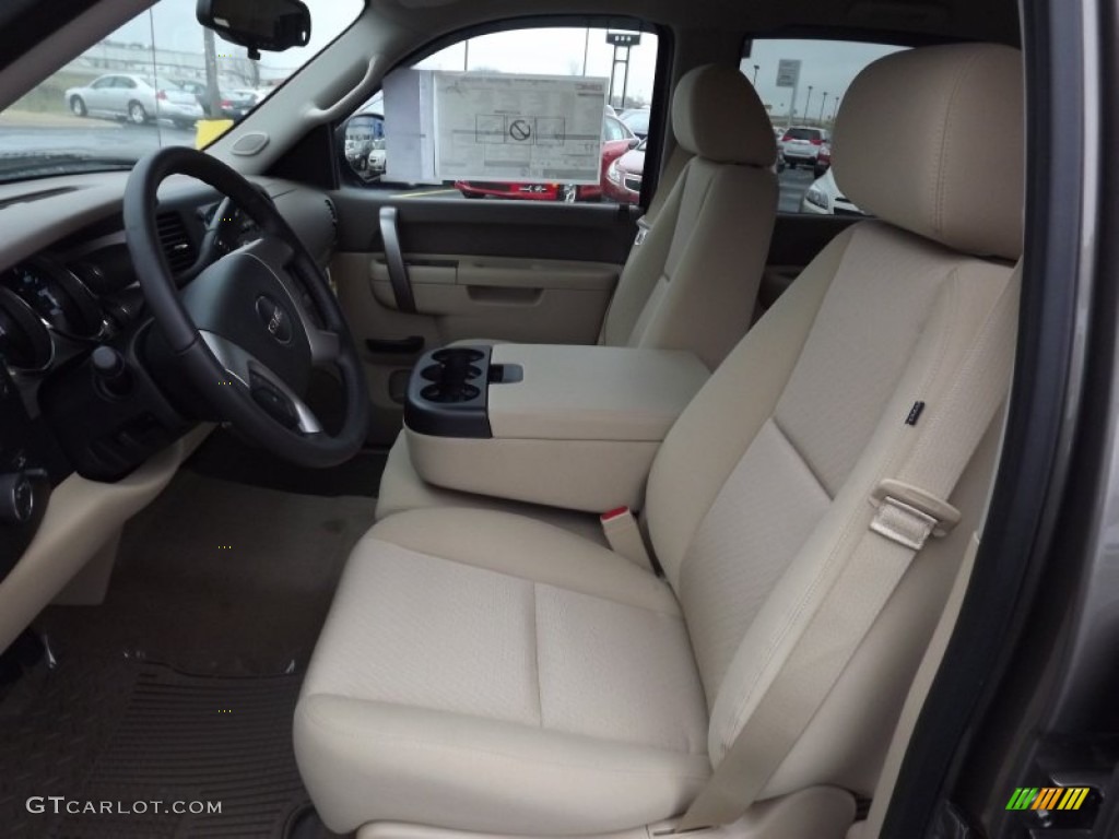 2013 Sierra 1500 SLE Crew Cab - Mocha Steel Metallic / Very Dark Cashmere/Light Cashmere photo #11