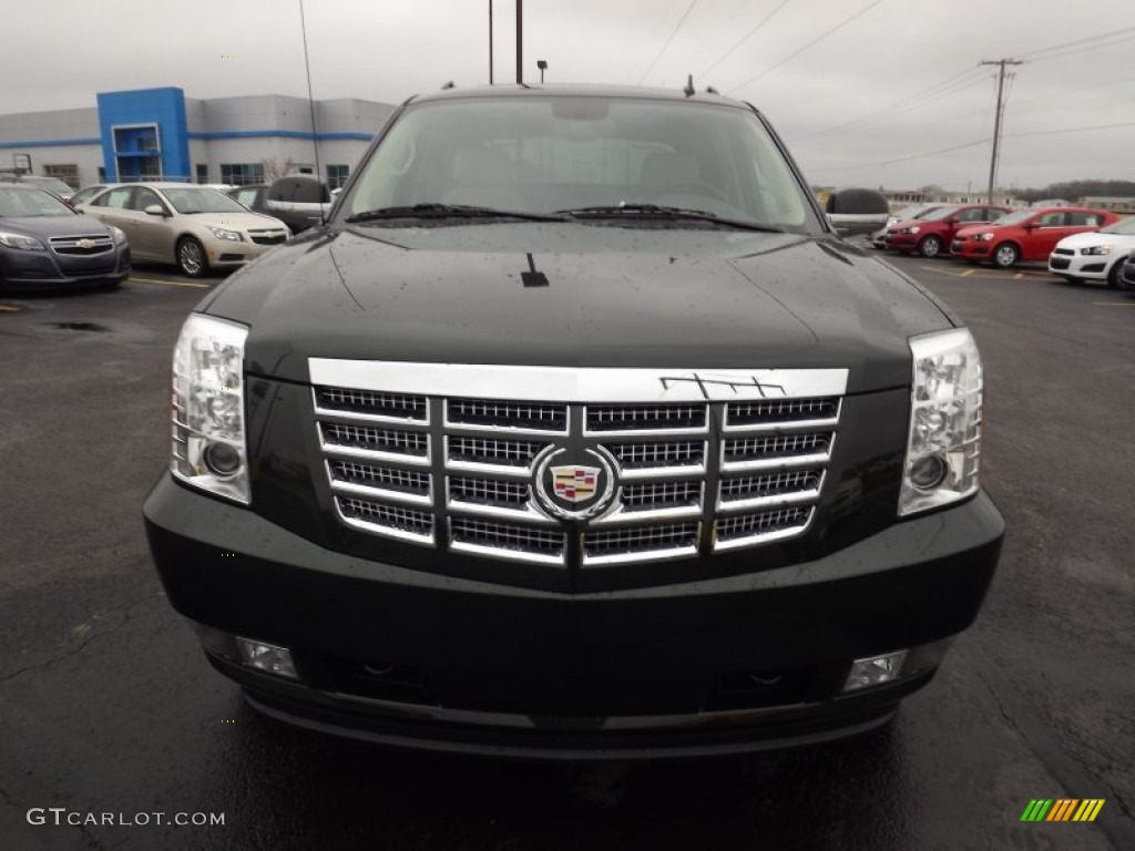 2013 Escalade EXT Premium AWD - Midnight Green Metallic / Cashmere/Cocoa photo #2