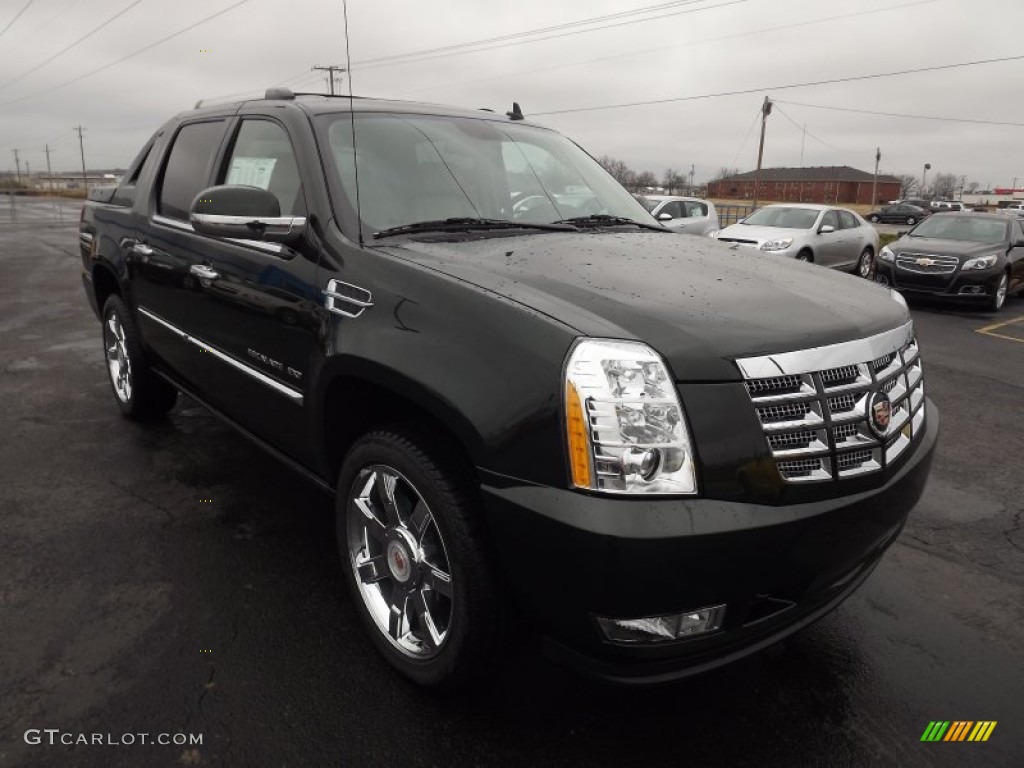 2013 Escalade EXT Premium AWD - Midnight Green Metallic / Cashmere/Cocoa photo #3