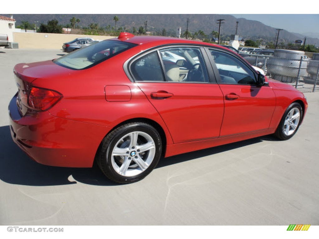 2013 3 Series 328i Sedan - Melbourne Red Metallic / Venetian Beige photo #2