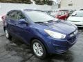 2010 Iris Blue Hyundai Tucson Limited  photo #3