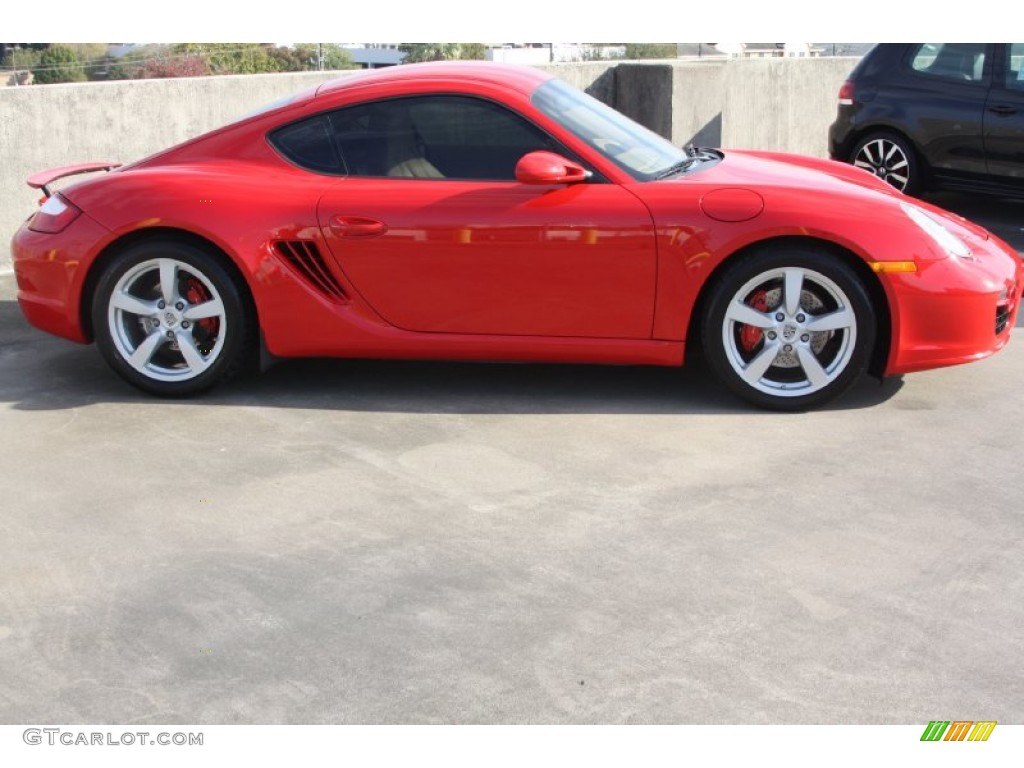 2007 Cayman S - Guards Red / Sand Beige photo #10
