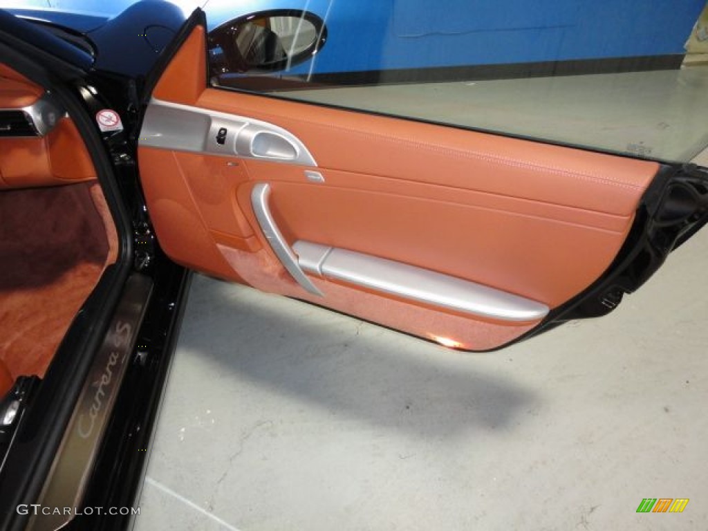 2006 Porsche 911 Carrera 4S Coupe Terracotta Door Panel Photo #75342400