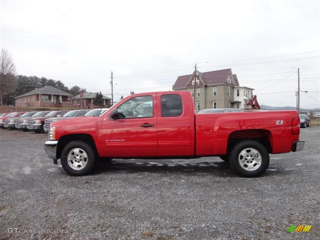 2013 Silverado 1500 LT Extended Cab 4x4 - Victory Red / Ebony photo #4