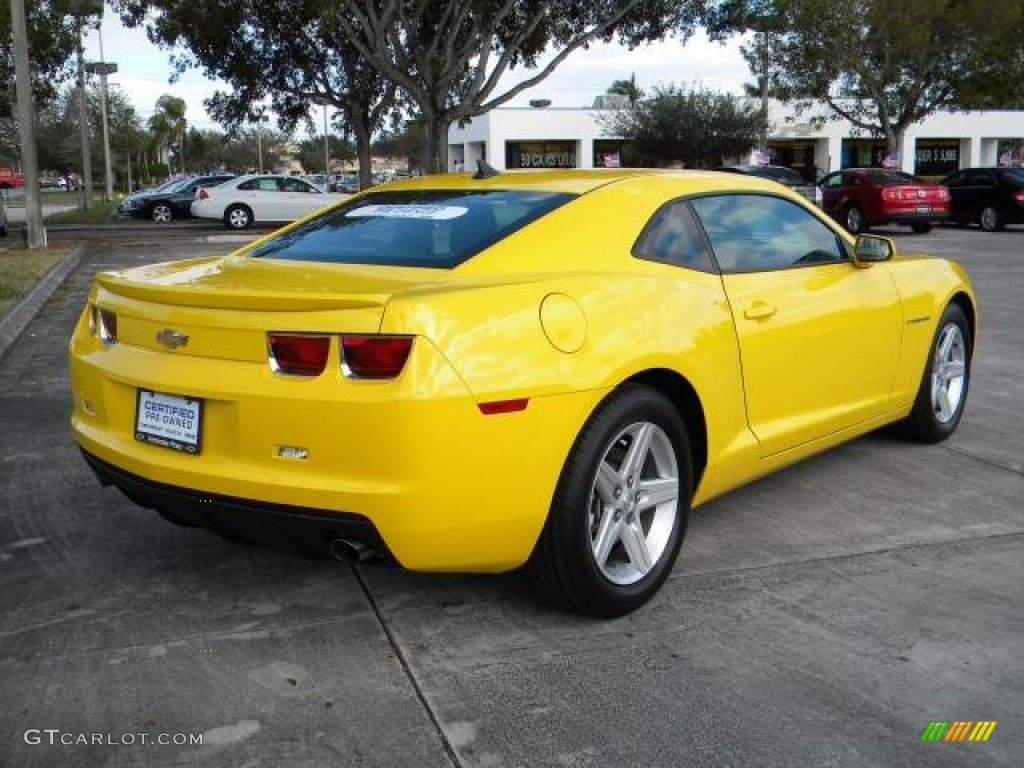 2012 Camaro LT Coupe - Rally Yellow / Black photo #3