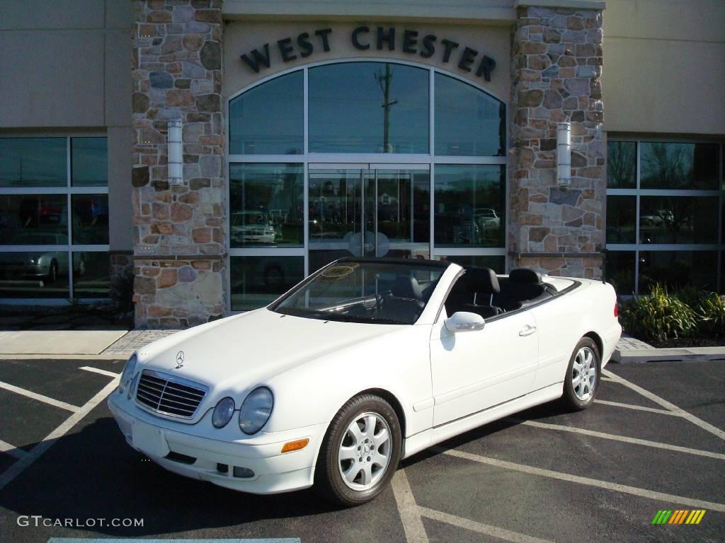 2002 CLK 320 Cabriolet - Alabaster White / Charcoal photo #1