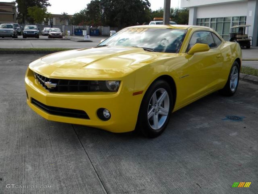 2012 Camaro LT Coupe - Rally Yellow / Black photo #7